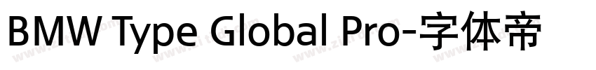 BMW Type Global Pro字体转换 BMW Type Global Pro字体转换